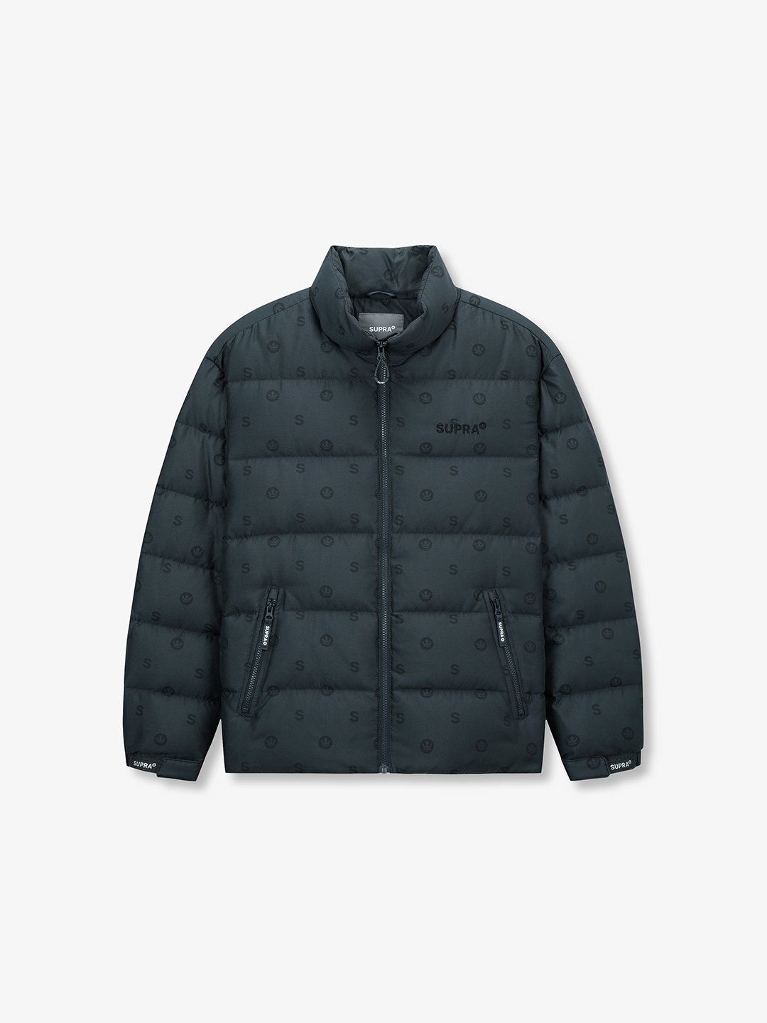 monogram jacquard Short Down Jacket