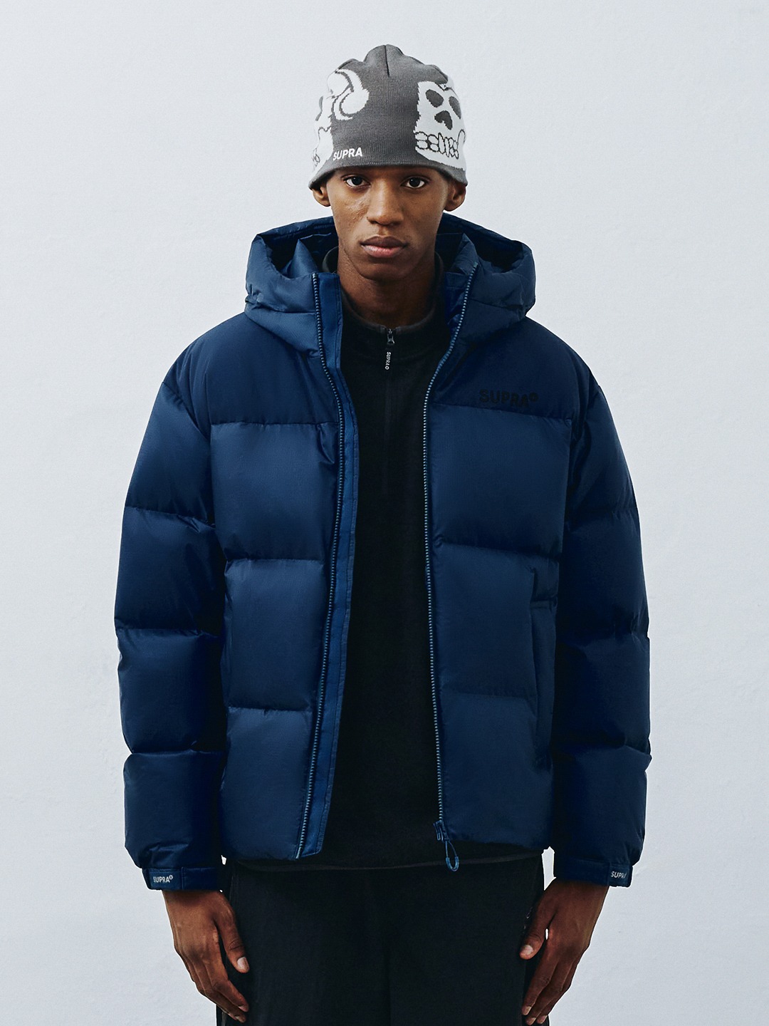 Ripstop Color Block Short Down Jacket