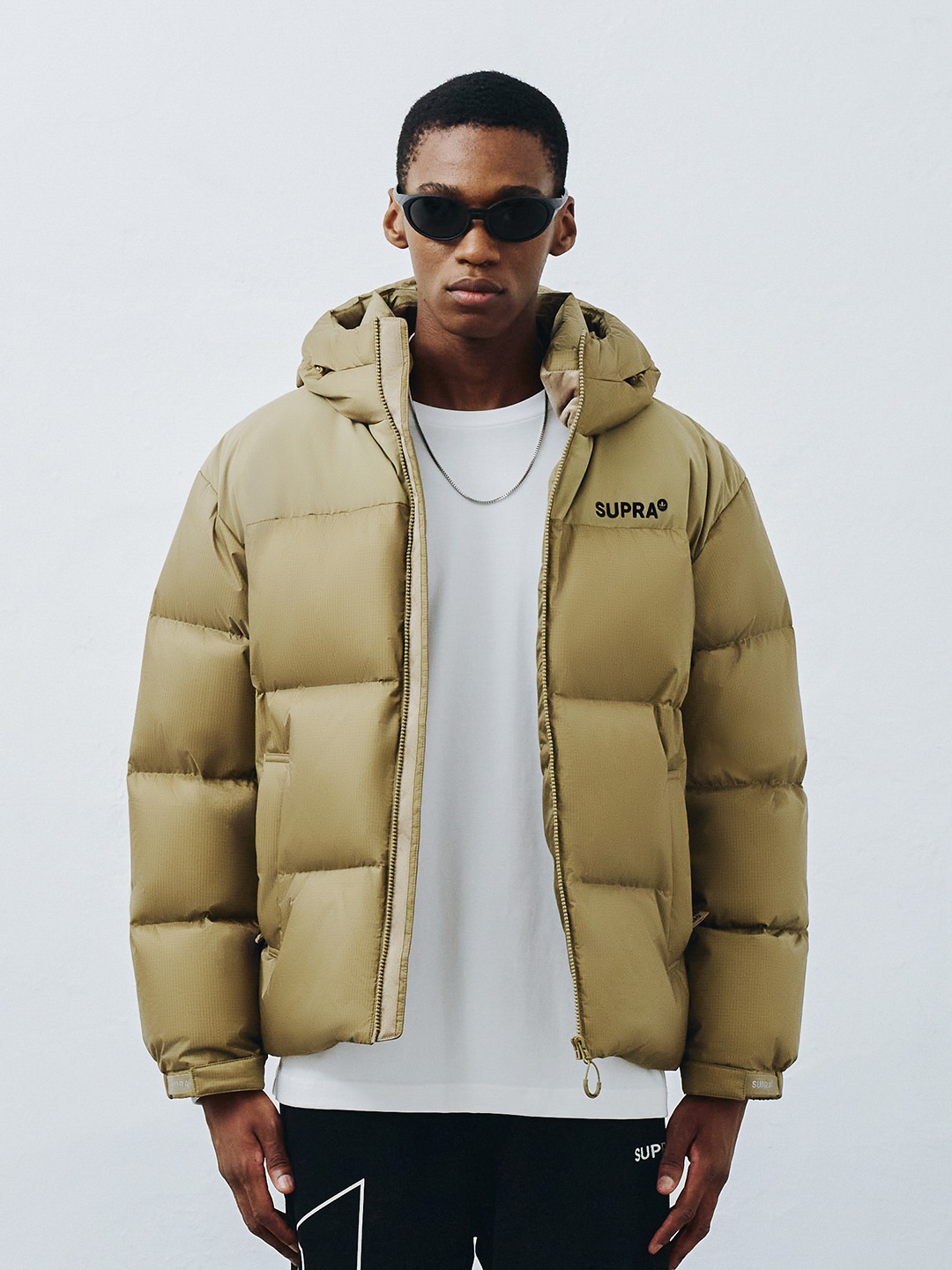 Ripstop Color Block Short Down Jacket