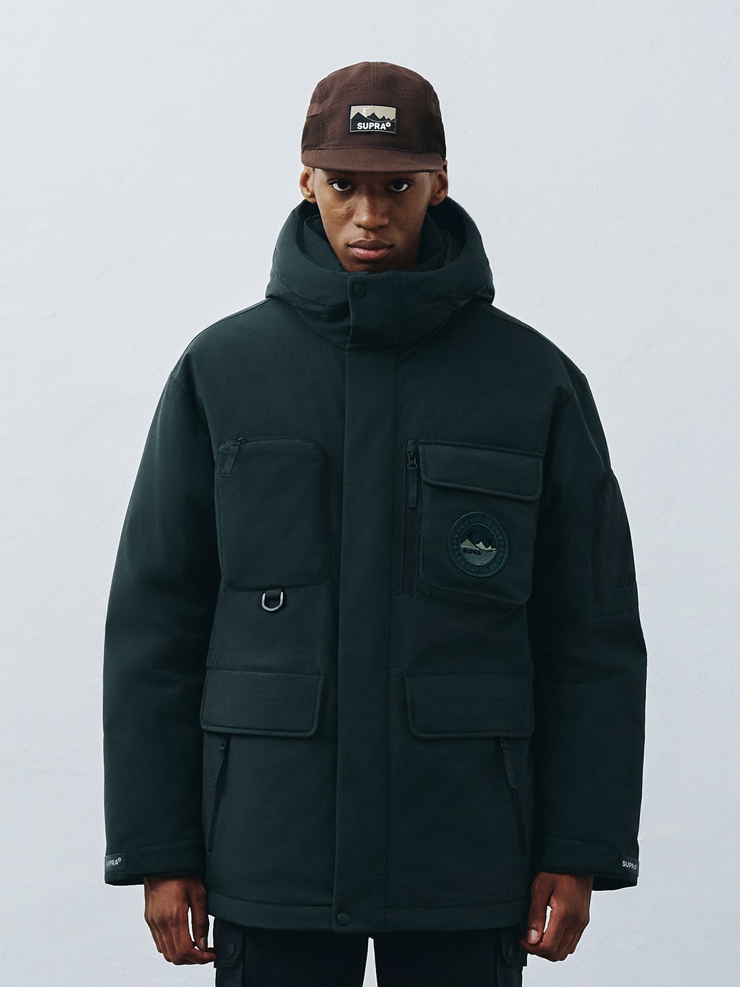 Pocket Mid Goose Down Jacket