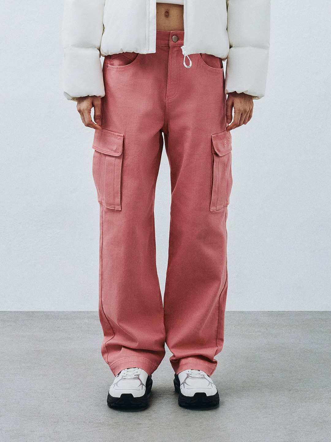 Women Wide Denim Cago Pants