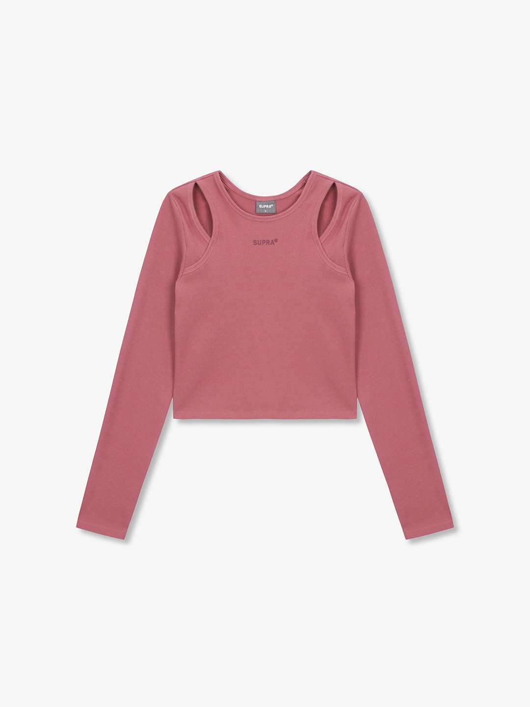 Women`s Cut-out Crop Long Sleeve T-Shirt
