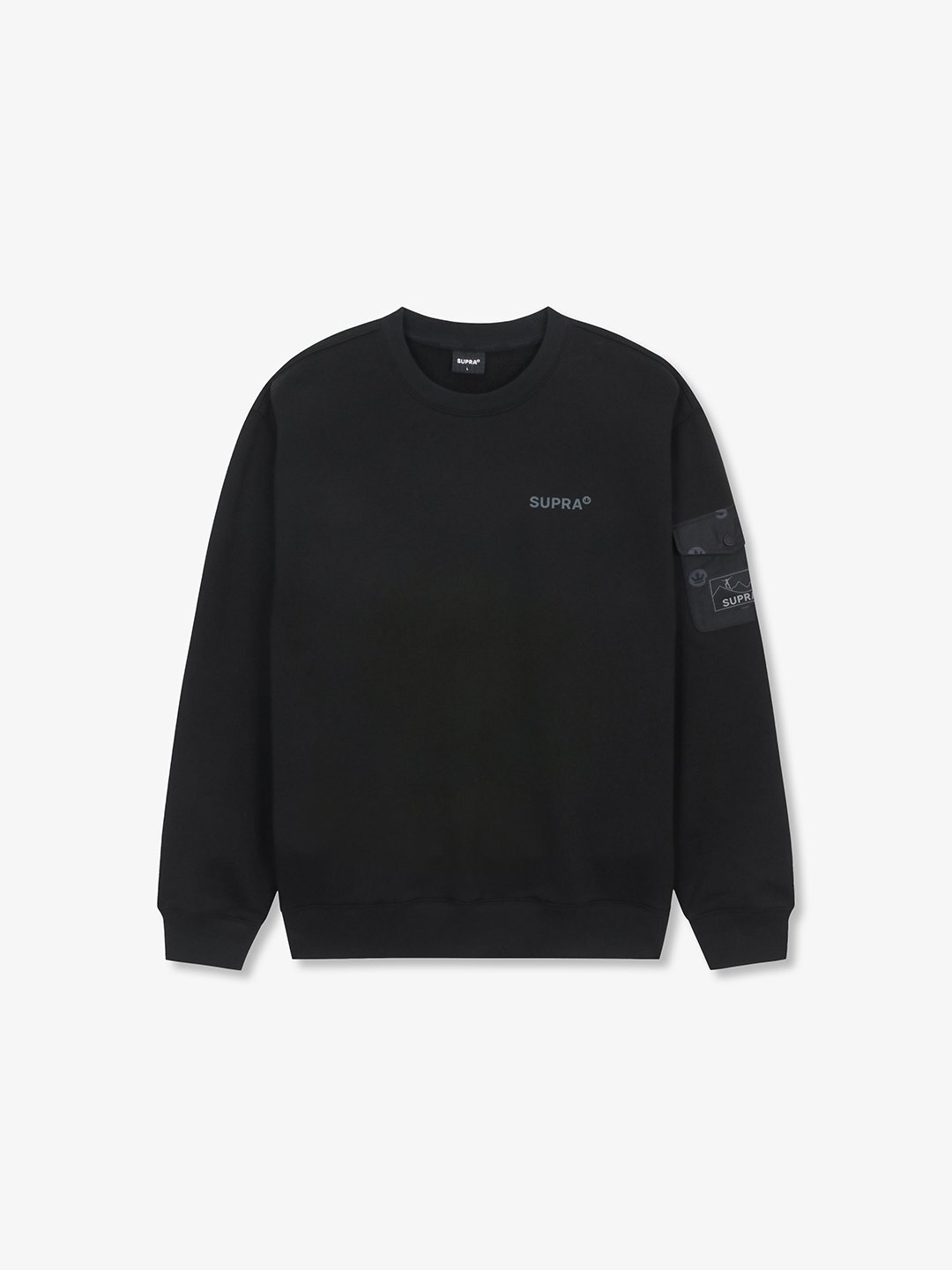 monogram rip stop pocket sweatshirt