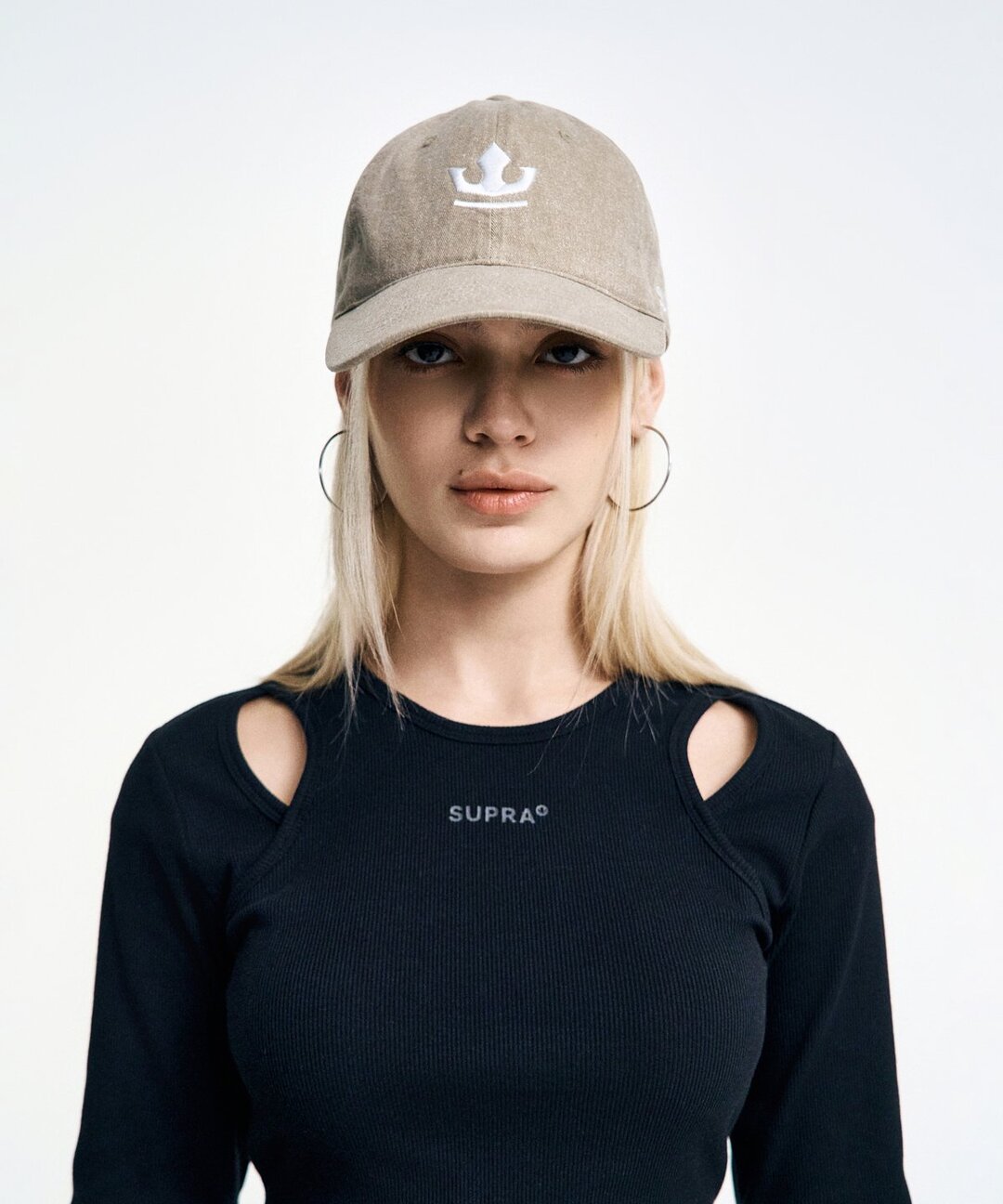 Crown logo washing Ball Cap
