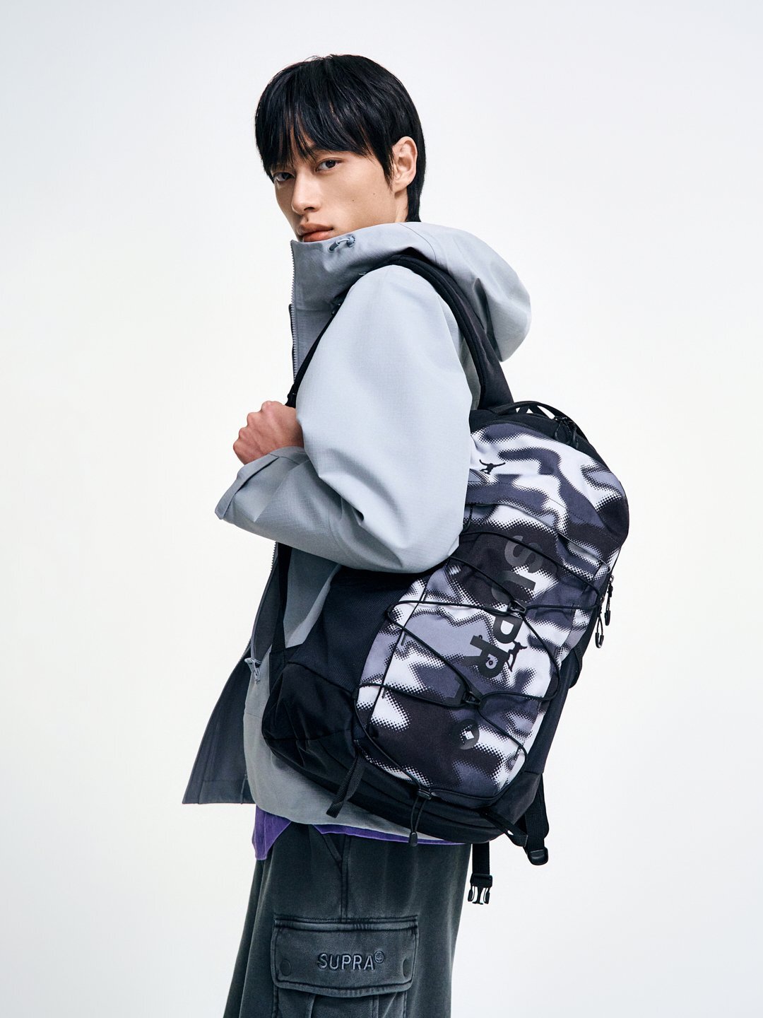Color block point backpack 25L