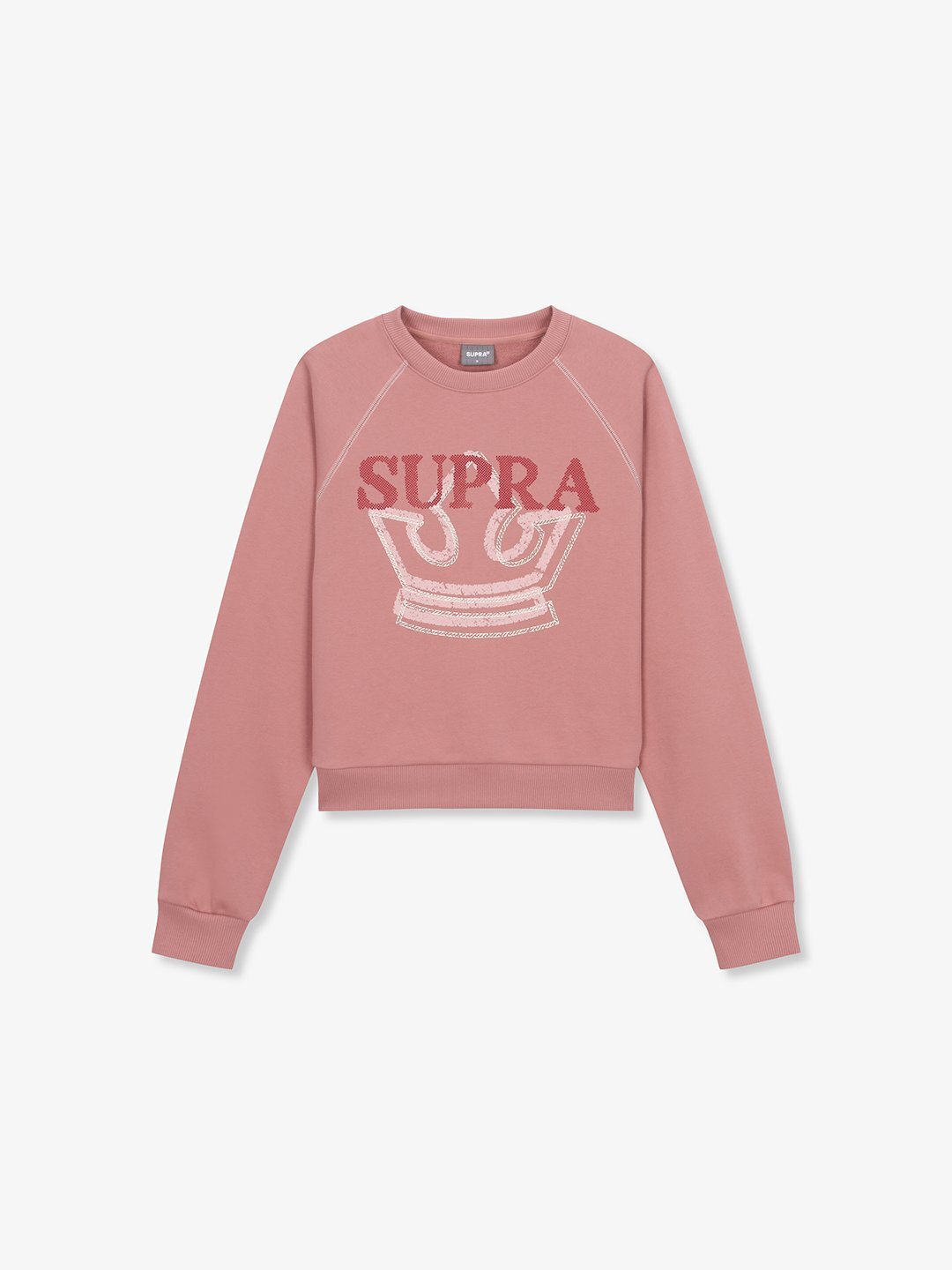 Women`s Crown Graphic Cropped Sweatshirt