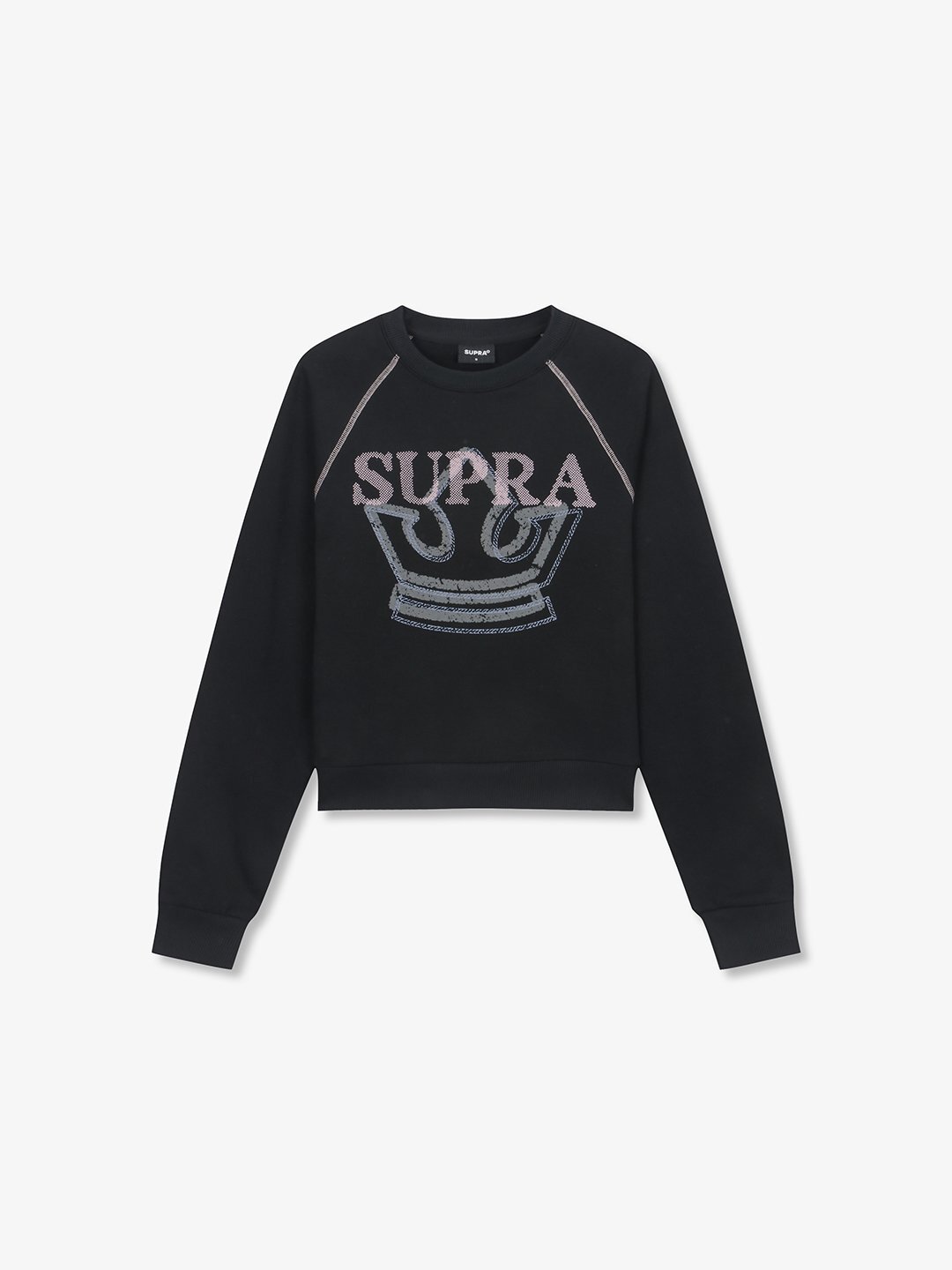 Women`s Crown Graphic Cropped Sweatshirt