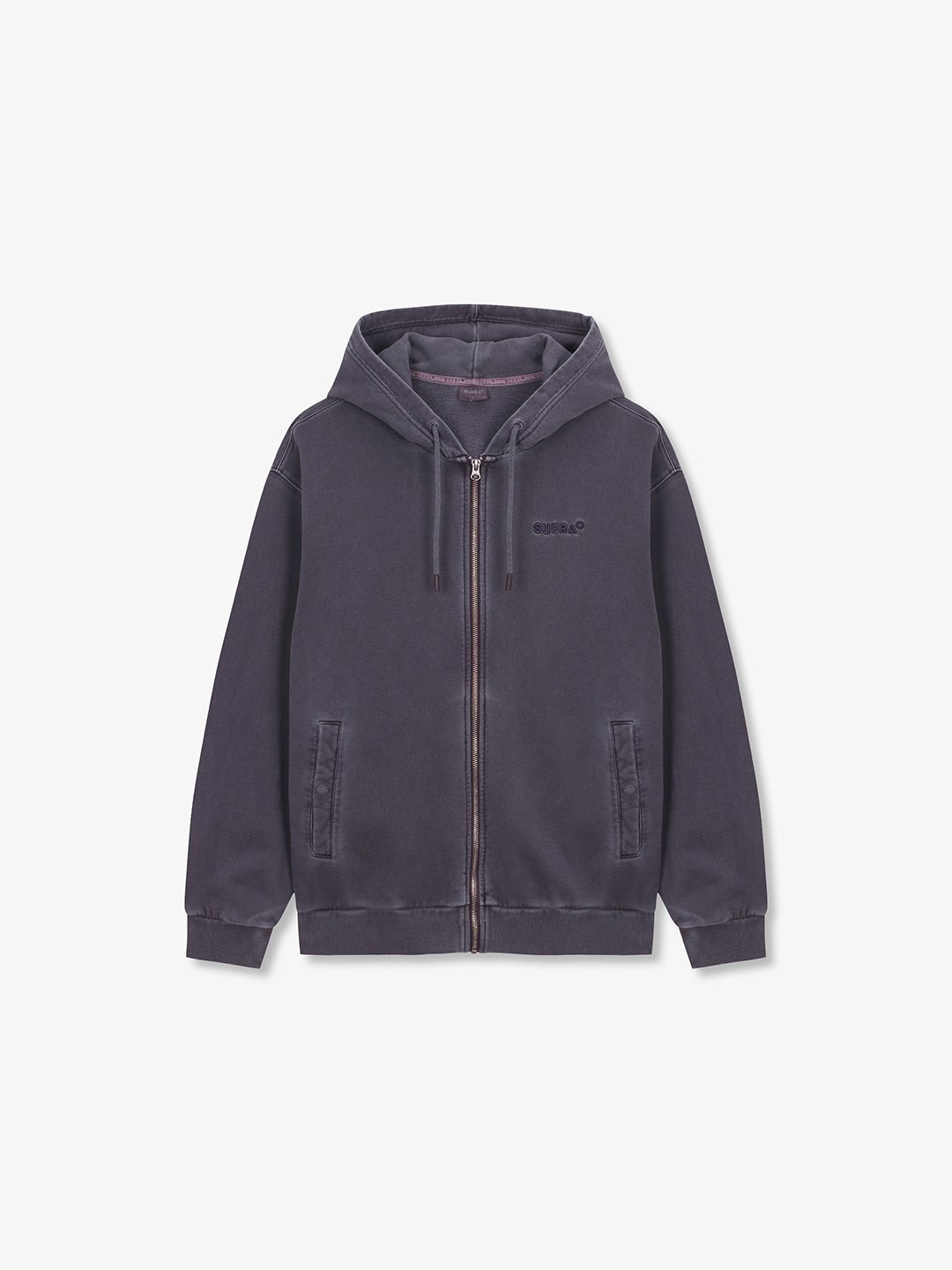 Garment Dying hooded Zip-up Set