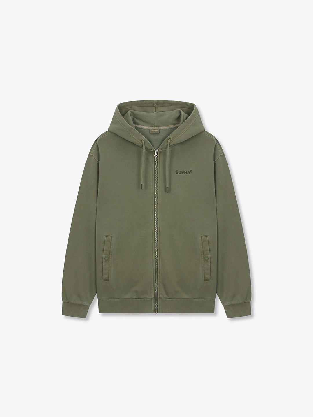Garment Dying hooded Zip-up Set