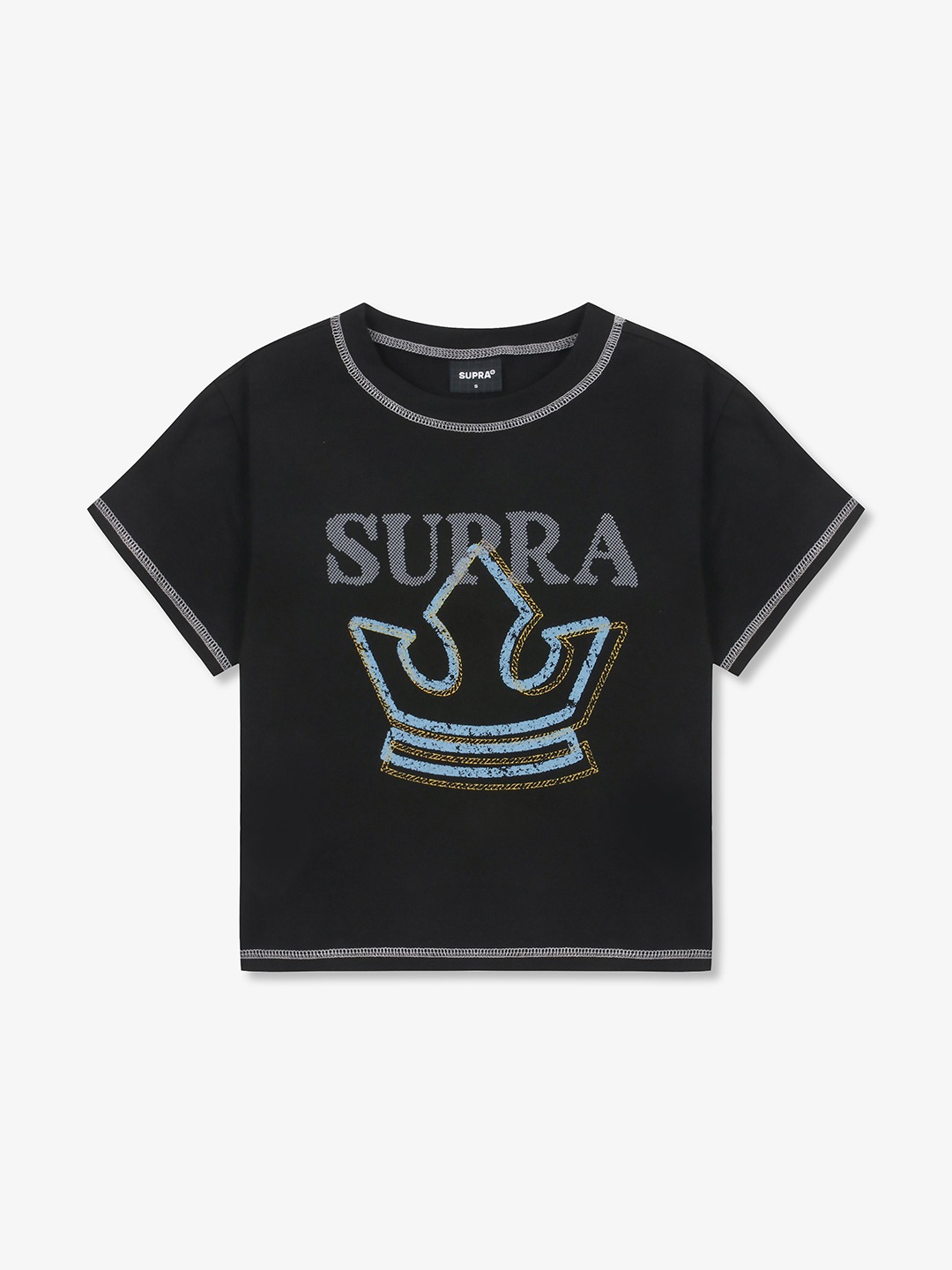 Women`s Crown Logo Point Crop T-shirt