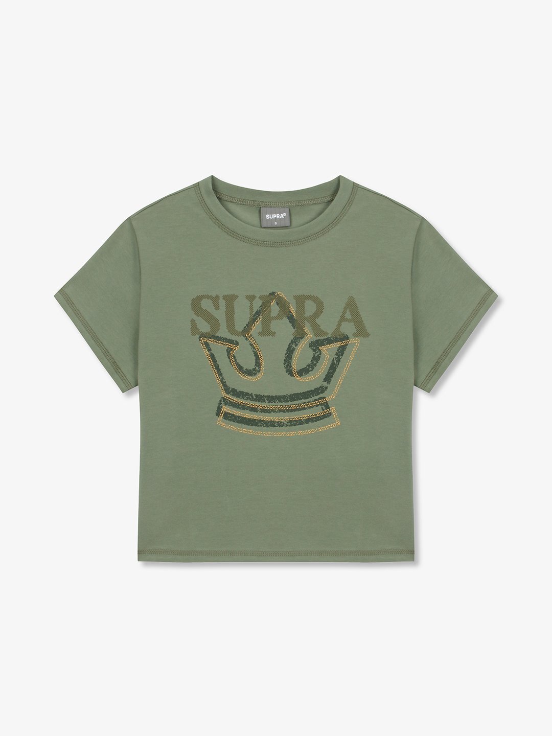 Women`s Crown Logo Point Crop T-shirt