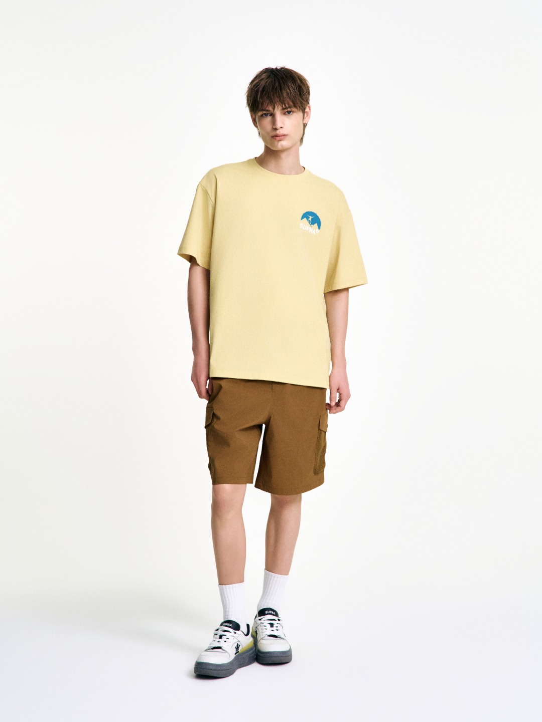 Label Mesh Pocket Woven Shorts