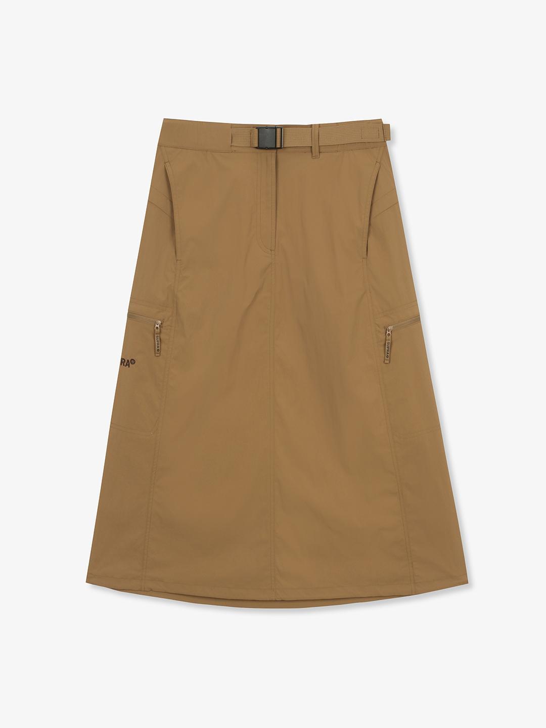 Women`s Belt Point Long Skirt