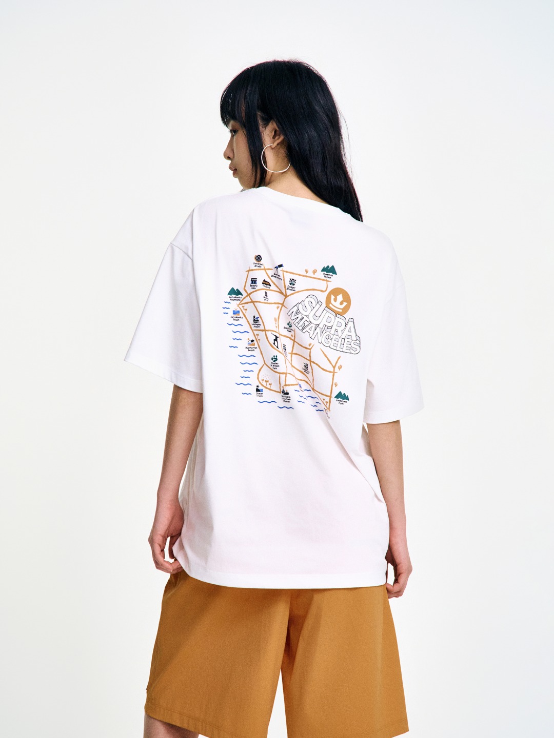 LA Map Graphic Short Sleeve T-shirt
