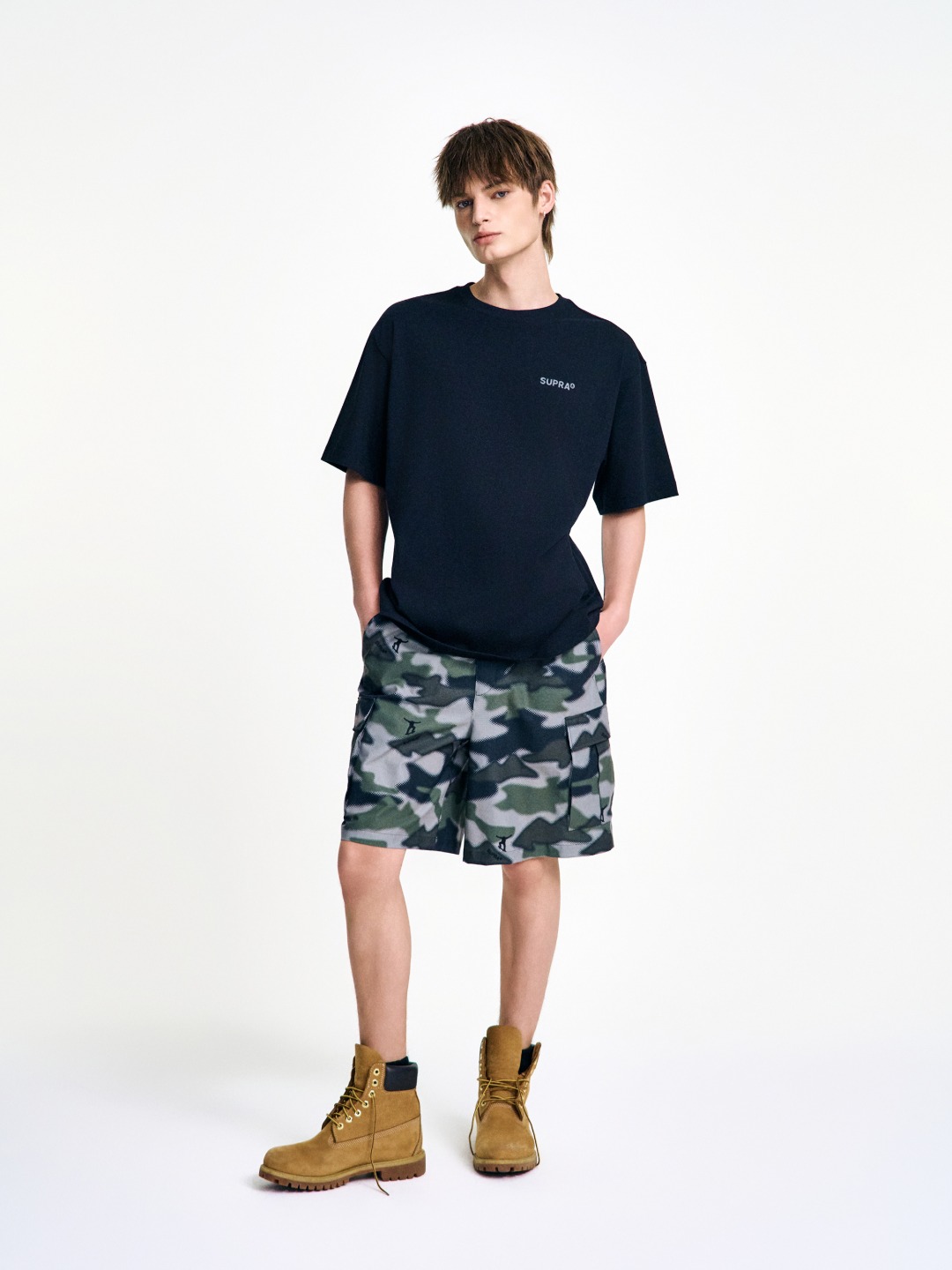 Camouflage Woven Shorts SET