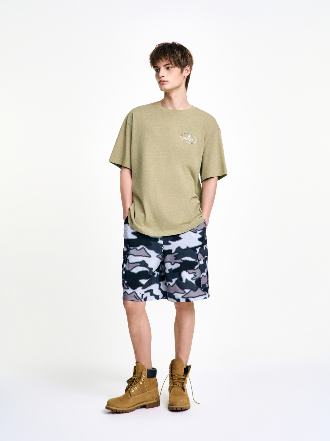 Camouflage Woven Shorts SET