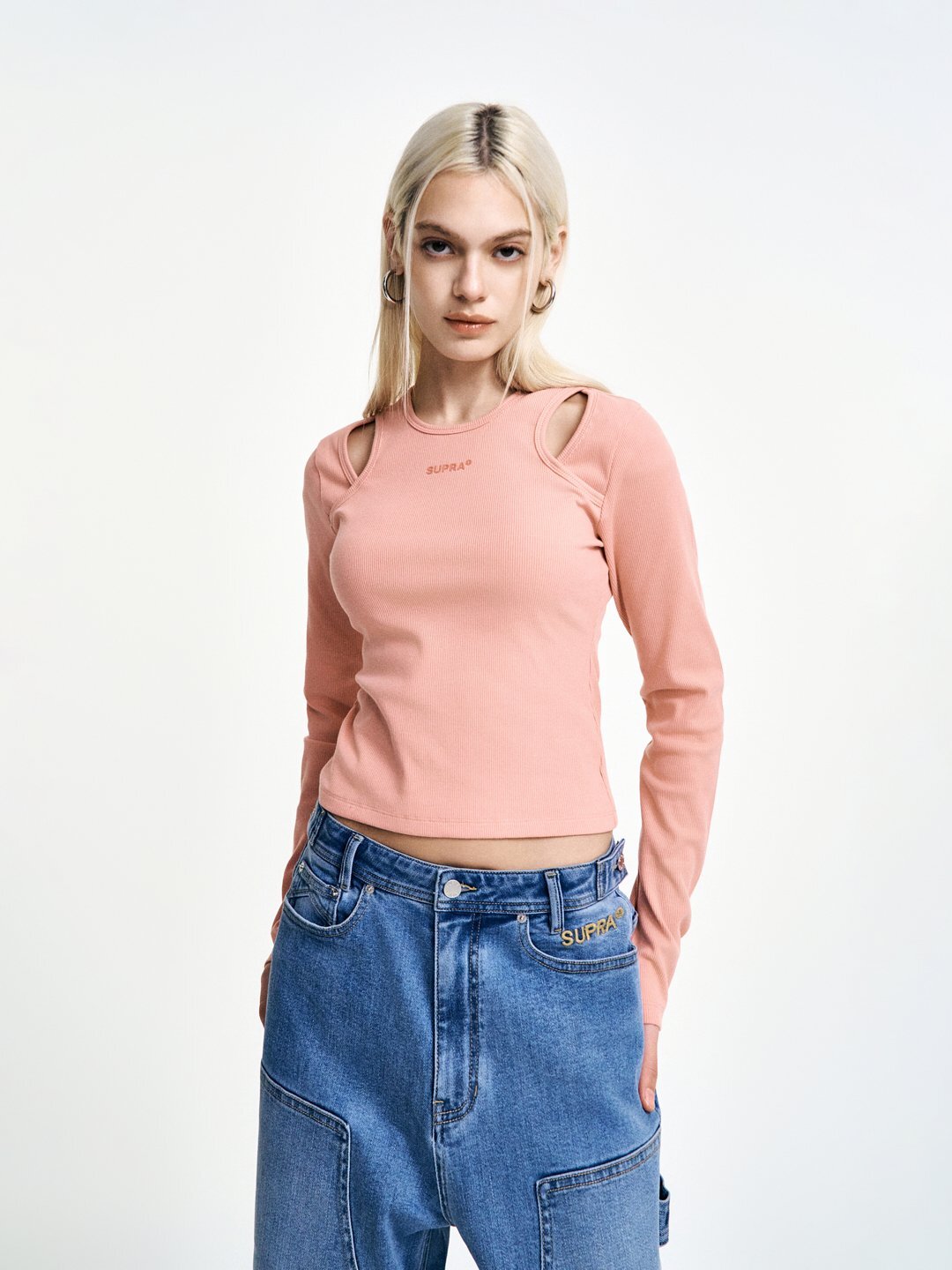 Women`s Cut-out Long Sleeve T-Shirt