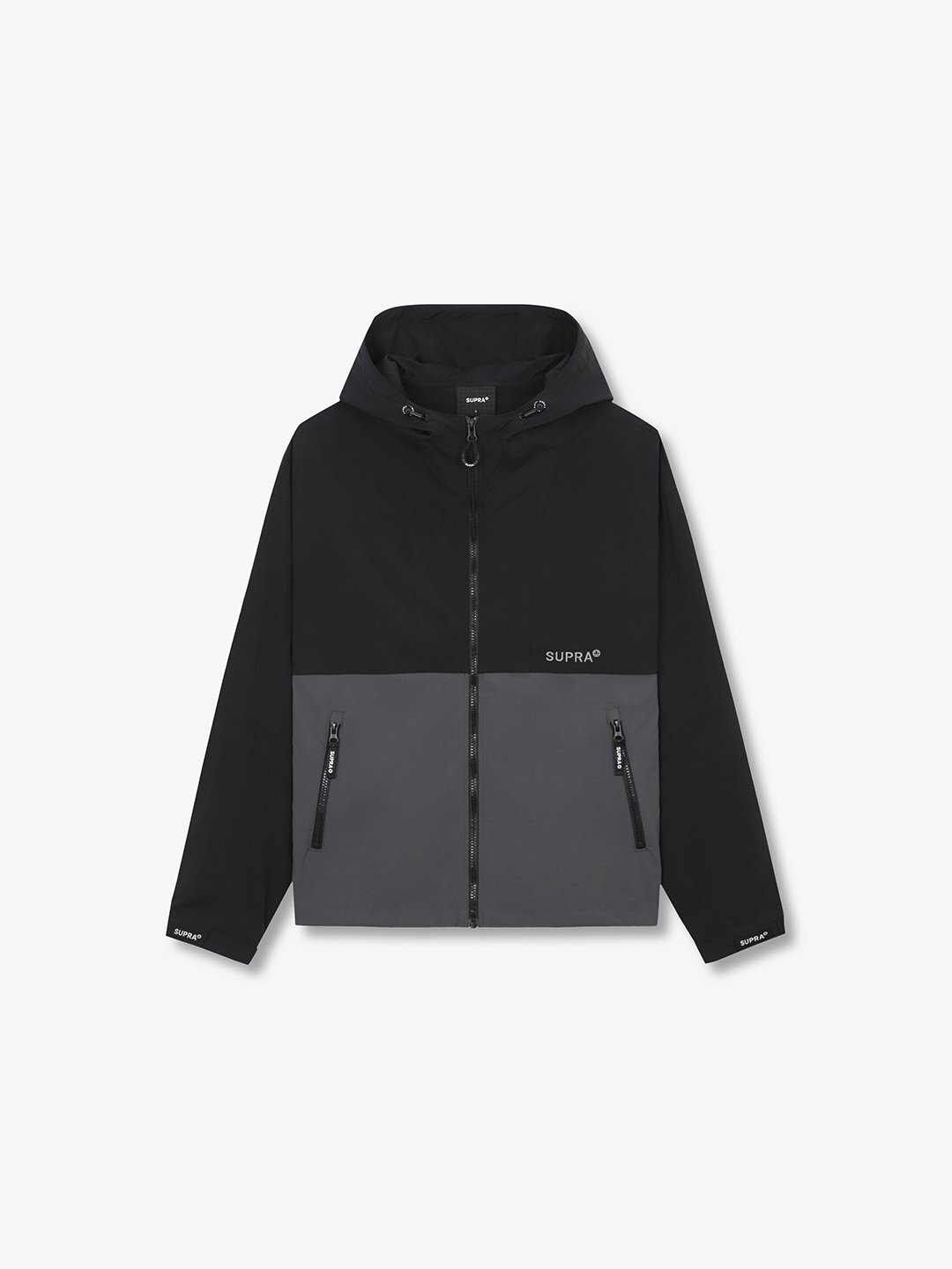 Logo Color block Hood Windbreaker