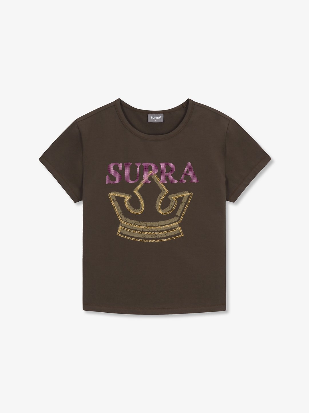 Women`s Crown Logo Point Crop T-shirt