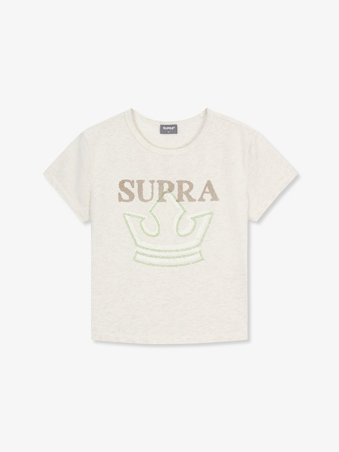 Women`s Crown Logo Point Crop T-shirt