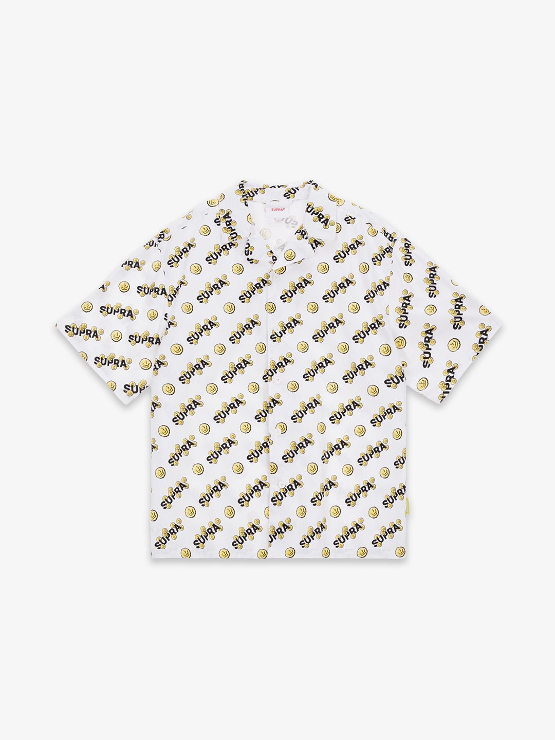 SUPRA COIN MONOGRAM HALF SHIRT WHITE