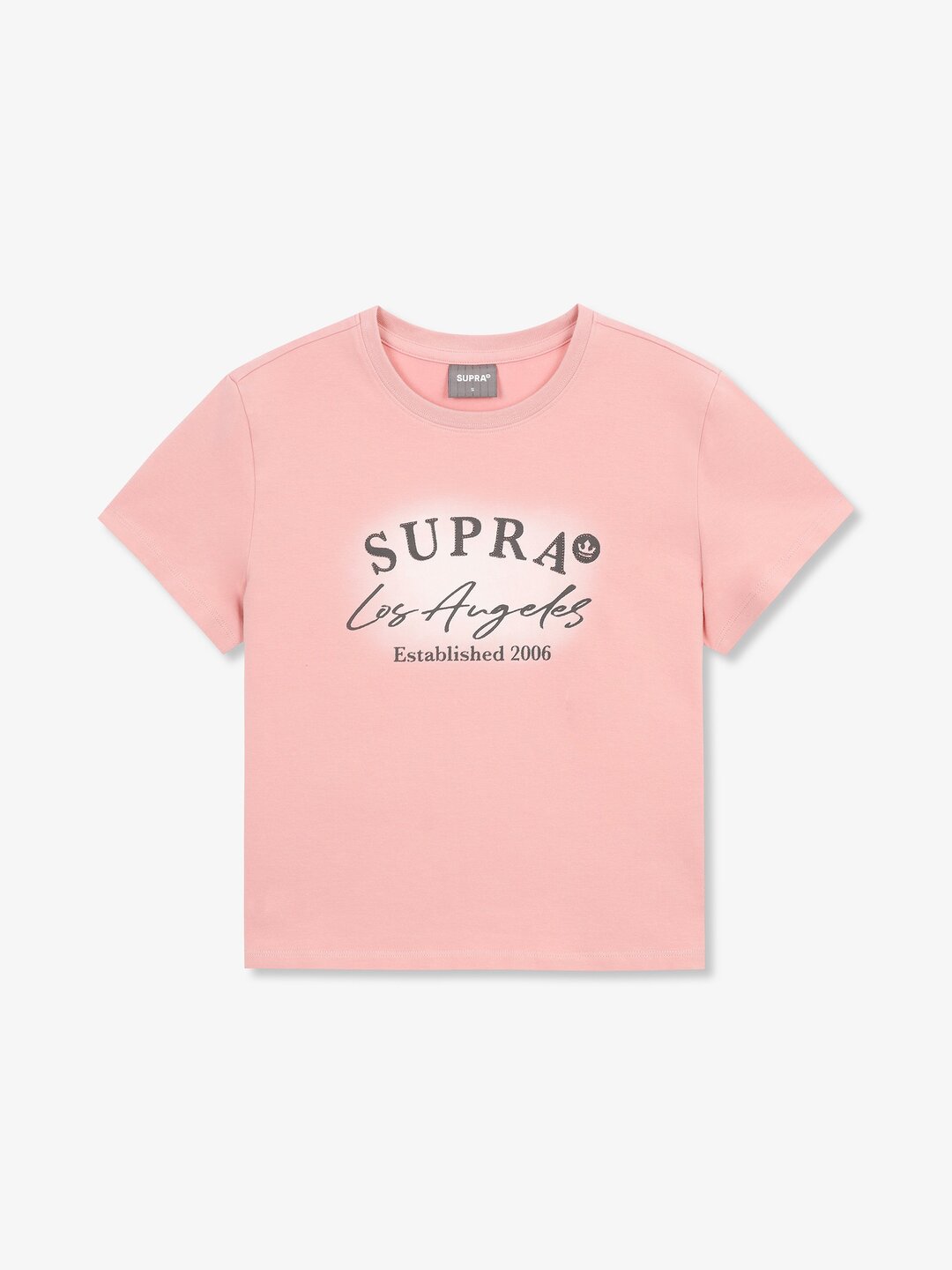 Women`s Spray Graphic Point Crop T-Shirt