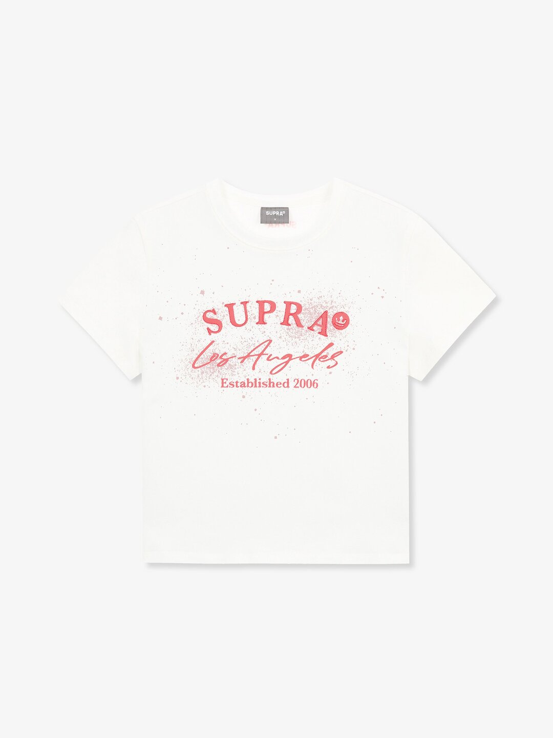 Women`s Spray Graphic Point Crop T-Shirt