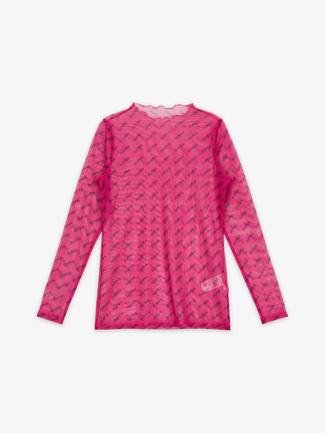 SUPRA WOMENS MONOGRAM MESH LONG SLEEVE PINK