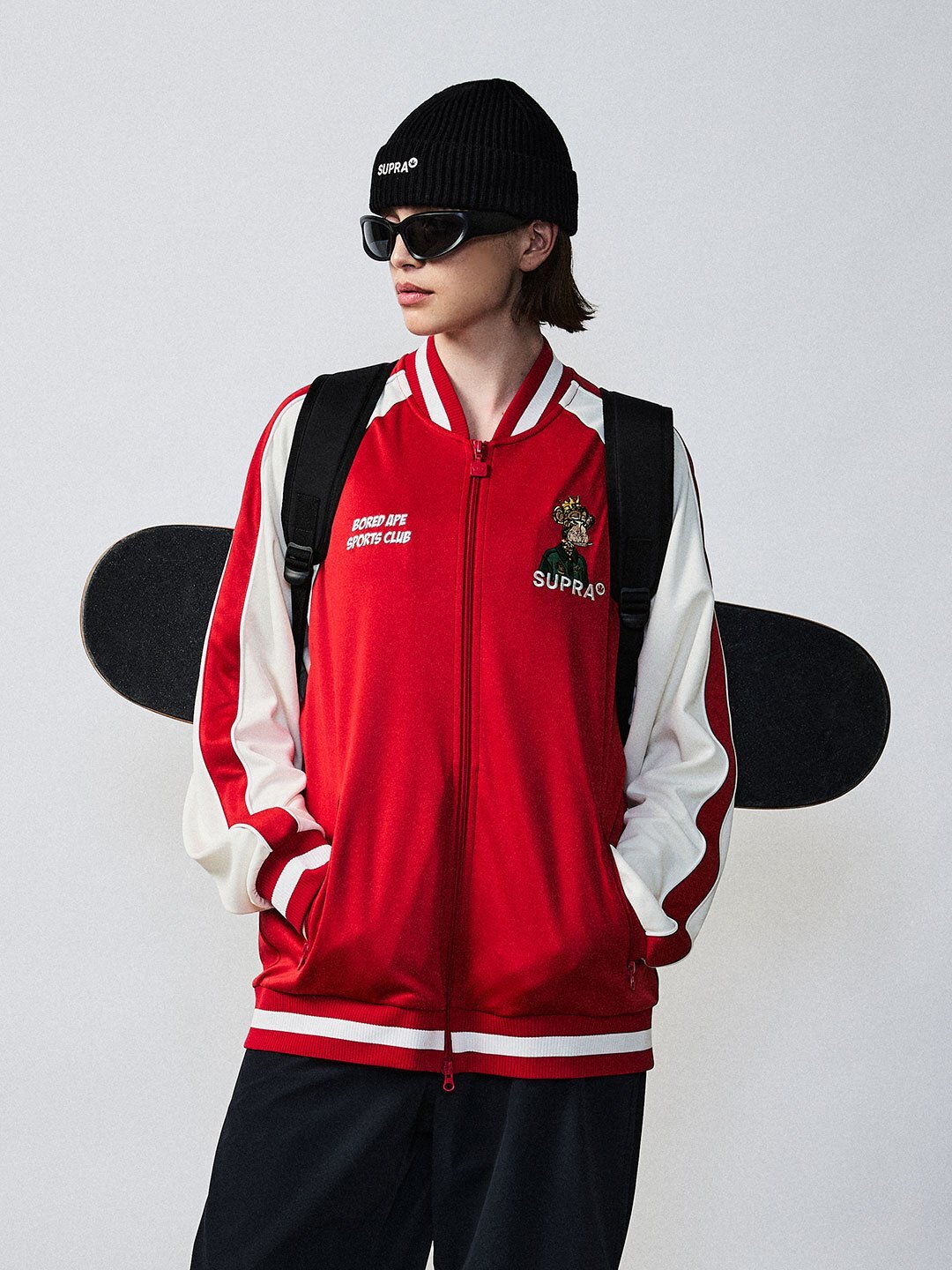 ESSENTIAL BAYC GRAPHIC COLOR BLOCK TRACK JACKET
