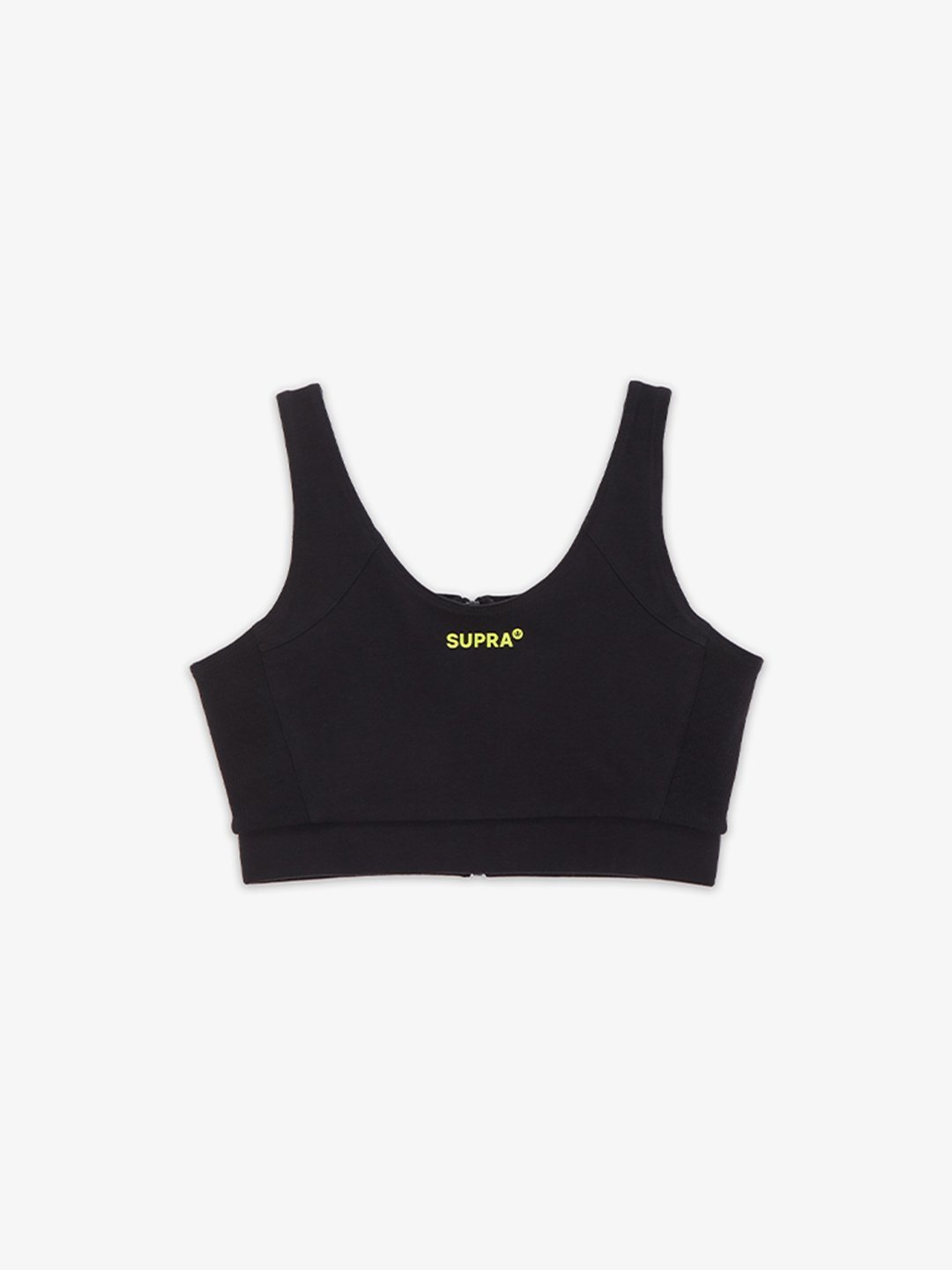 SUPRA WOMENS SMALL LOGO BRA TOP BLACK