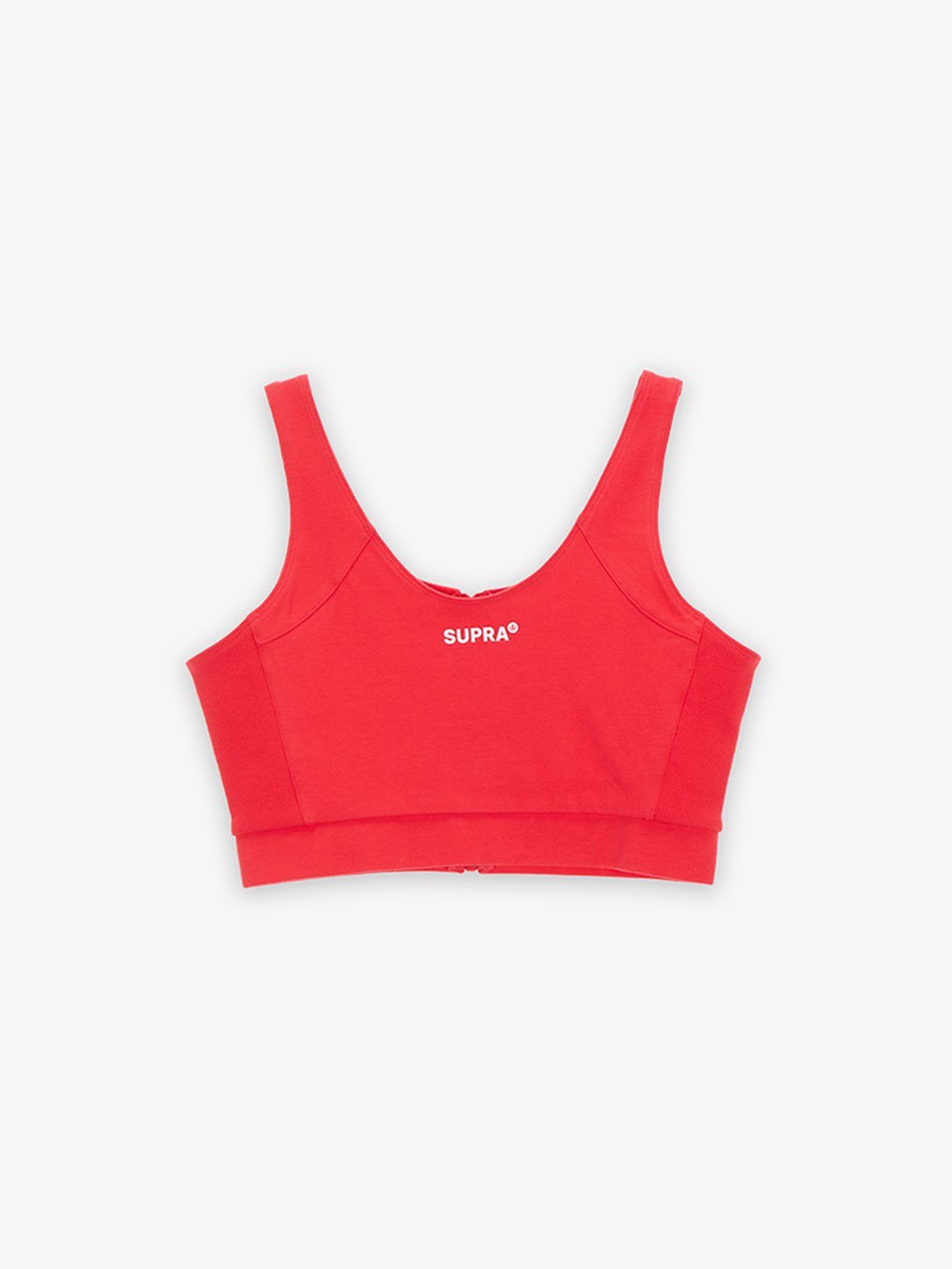 SUPRA WOMENS SMALL LOGO BRA TOP RED