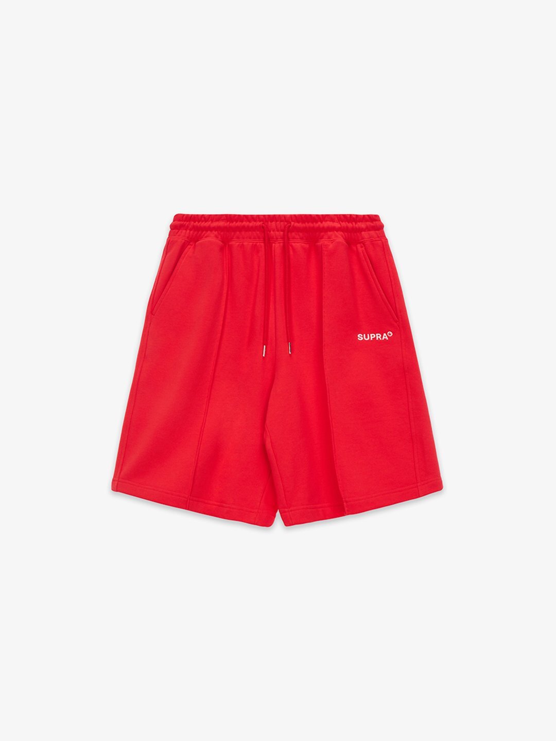 SUPRA PINTUCK SWEAT SHORTS RED